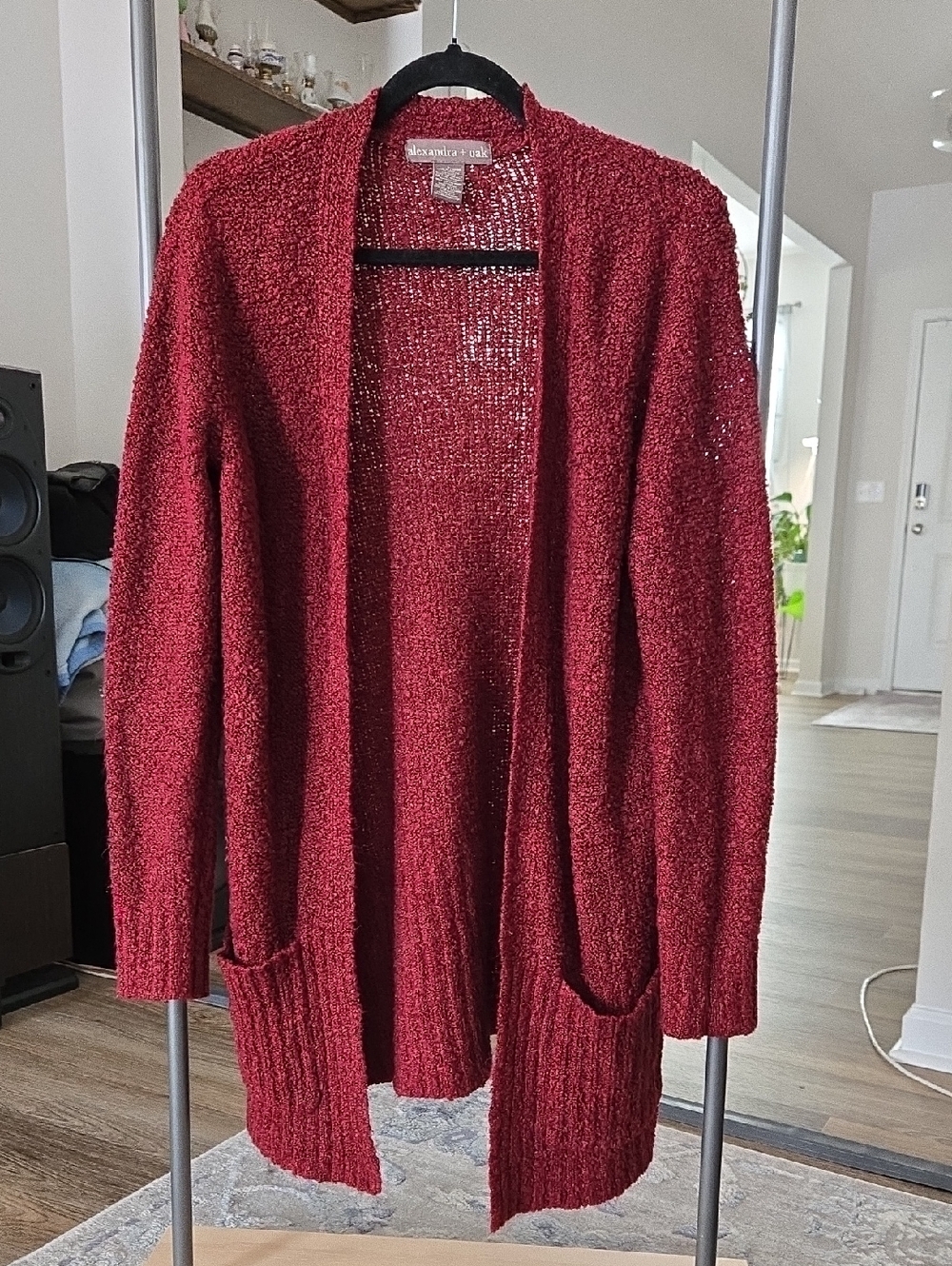 Alexandra + Oak Burgundy Cardigan